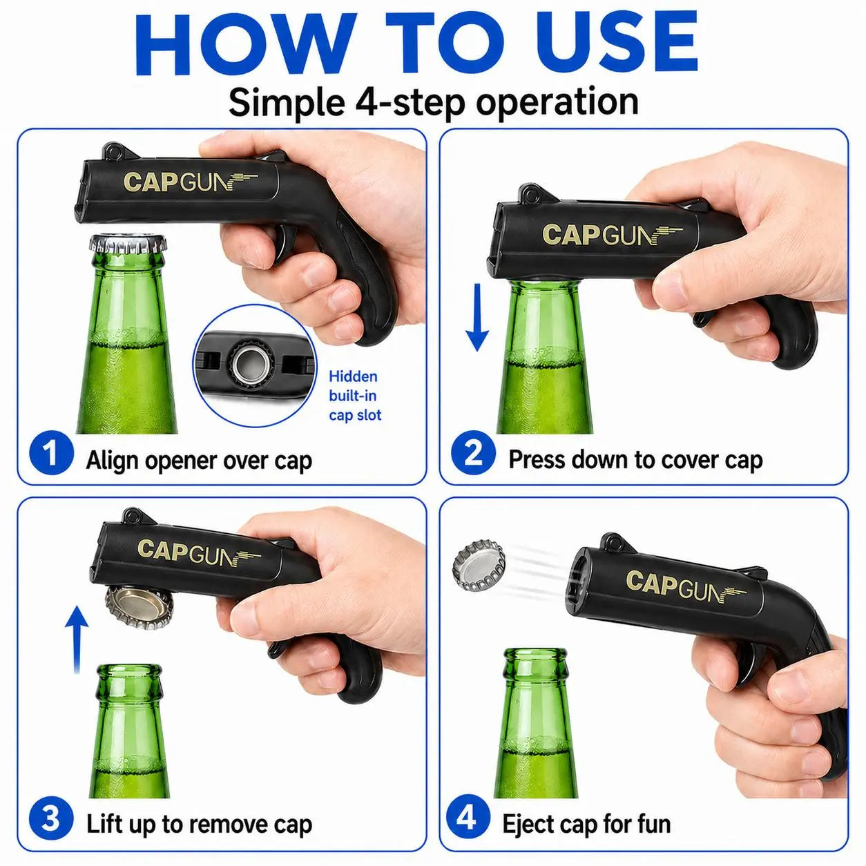 Creative Bottle Opener - 1 Count | Fun Design | Perfect for Family Gatherings, Bbqs, and Outdoor Events