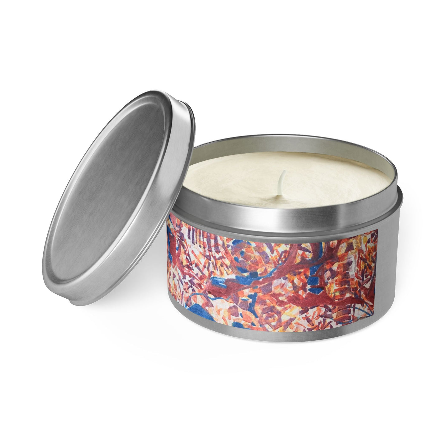 Barbara Cleary Abstract Fusion Soy Tin Candle, 8 oz