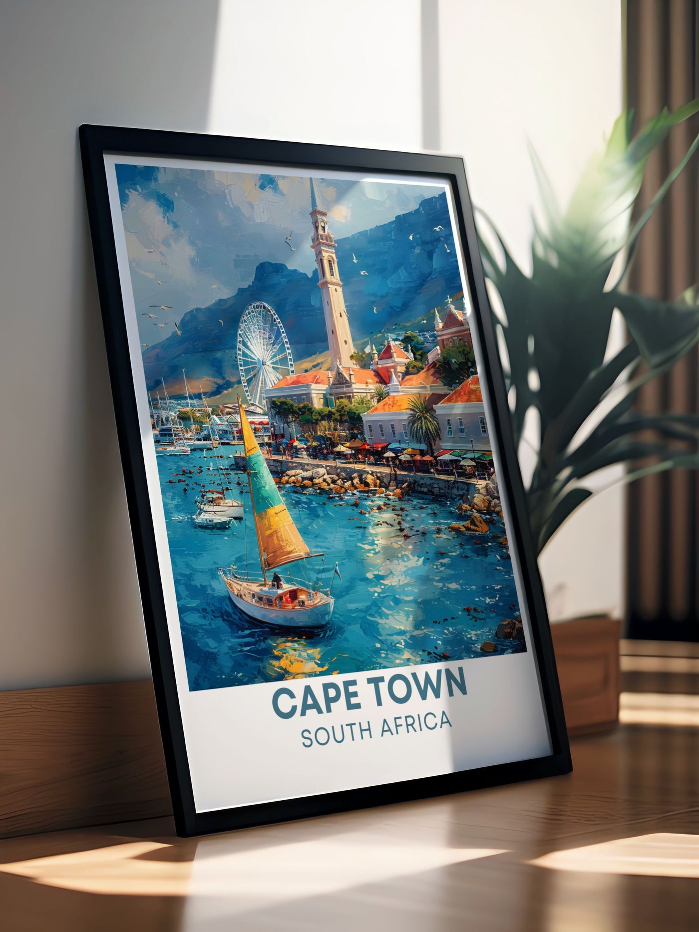 Cape Town Waterfront Travel Art Print