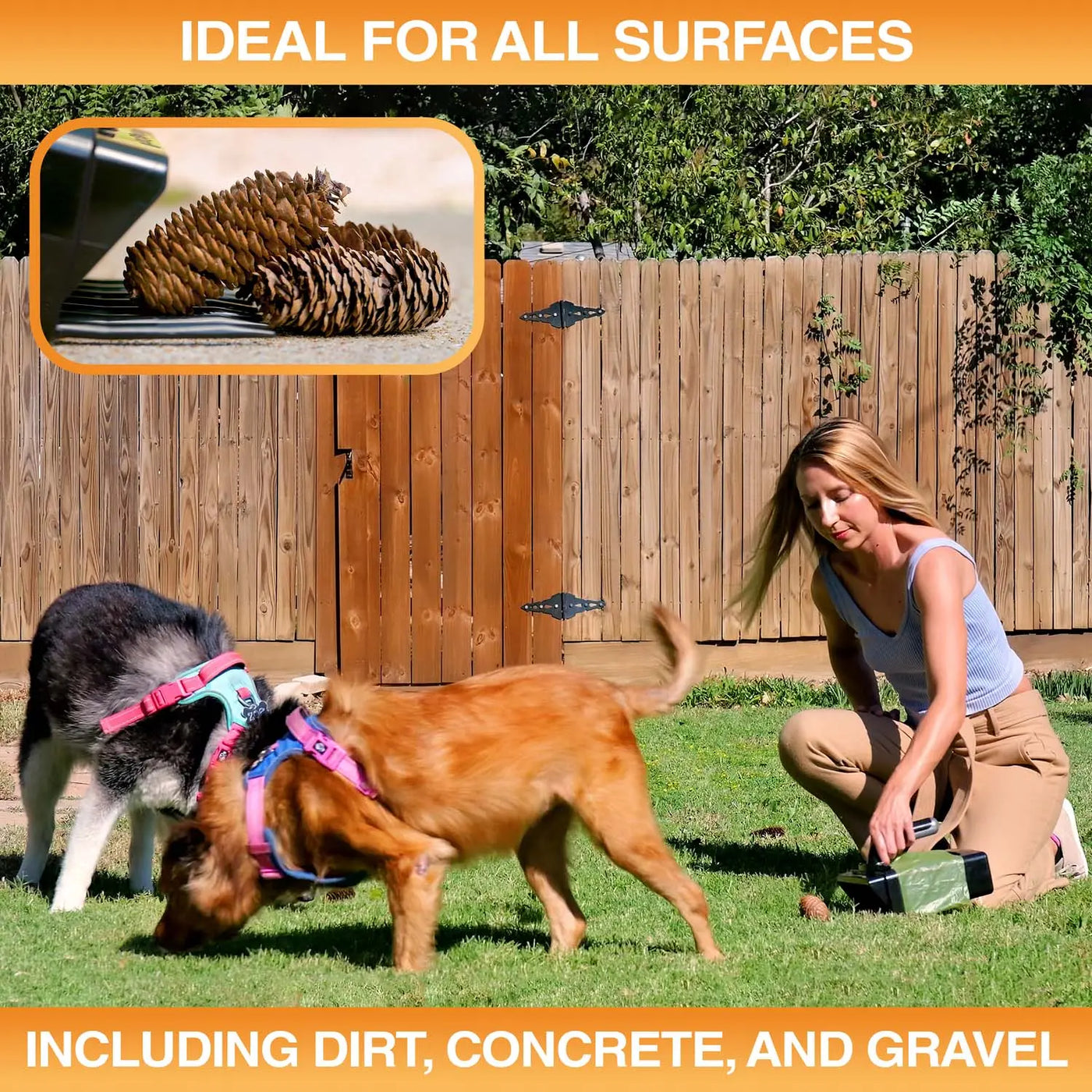 Neater Pets Lift N' Bag Dog Pooper Scooper, NEW 31” Longer Pole - Scoop-To-Bag Design, One-Handed Operation, Extra-Large Bags, Made in USA