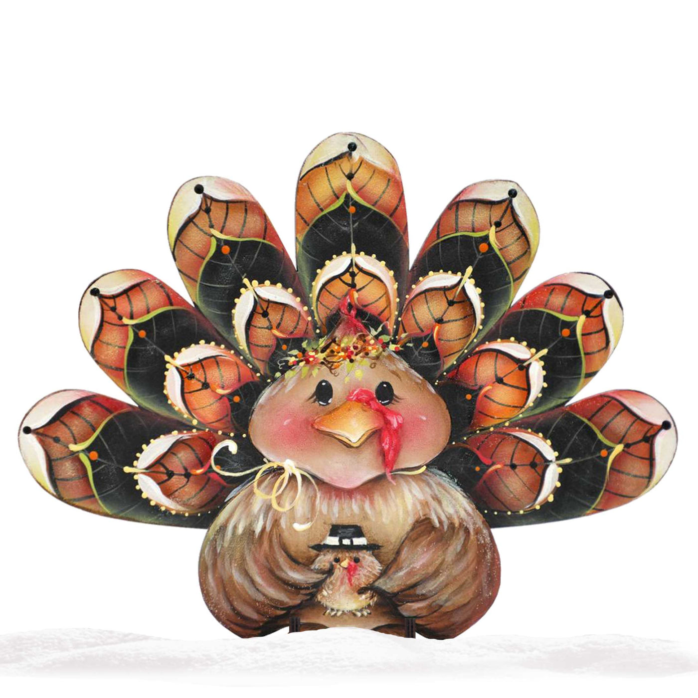 G. DeBrekht Be Thankful Turkey Sitter Decor