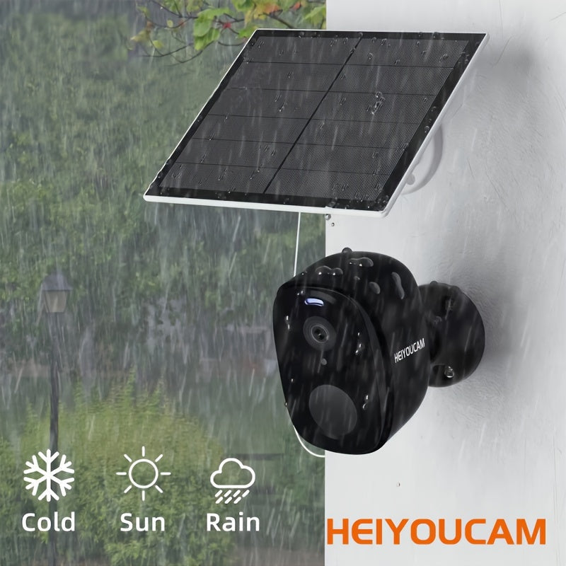Wireless Solar Security Cameras, 3MP, Set of 2