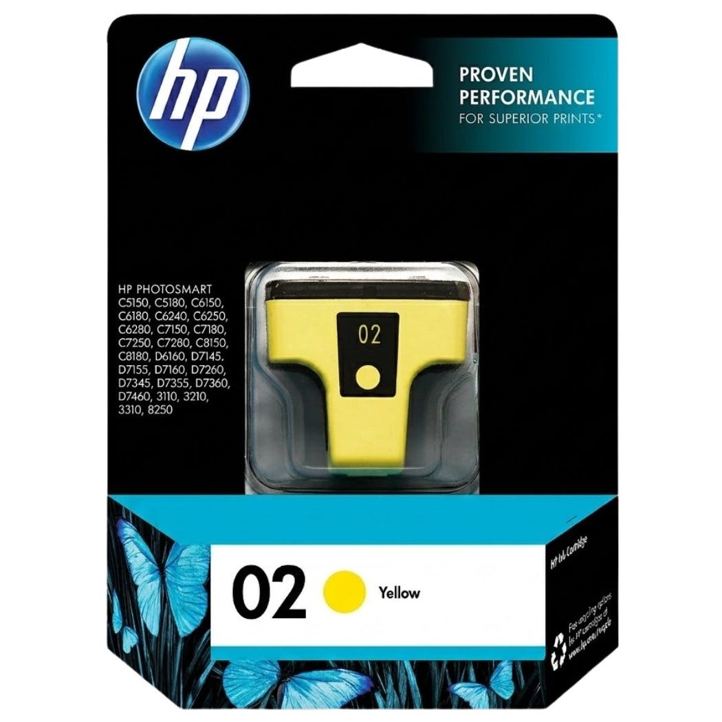 HP 02 C8773WN Yellow Ink Cartridge