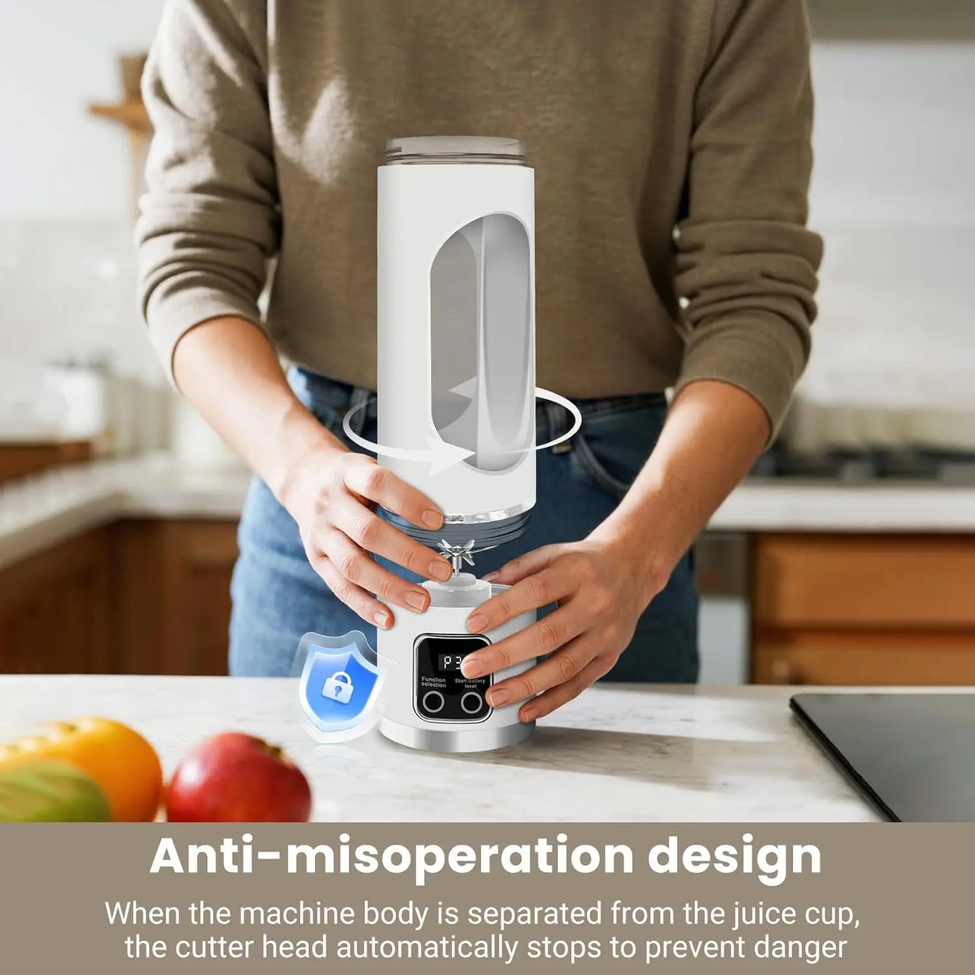 Ultimate Portable Blender! USB Rechargeable & Compact for Smoothies On-The-Go - Perfect Travel, Back to School & Gym! Leak Proof Design, Makes Shakes & Baby Food Cup Juicer Rechargeable Mini Blender Vegetable
