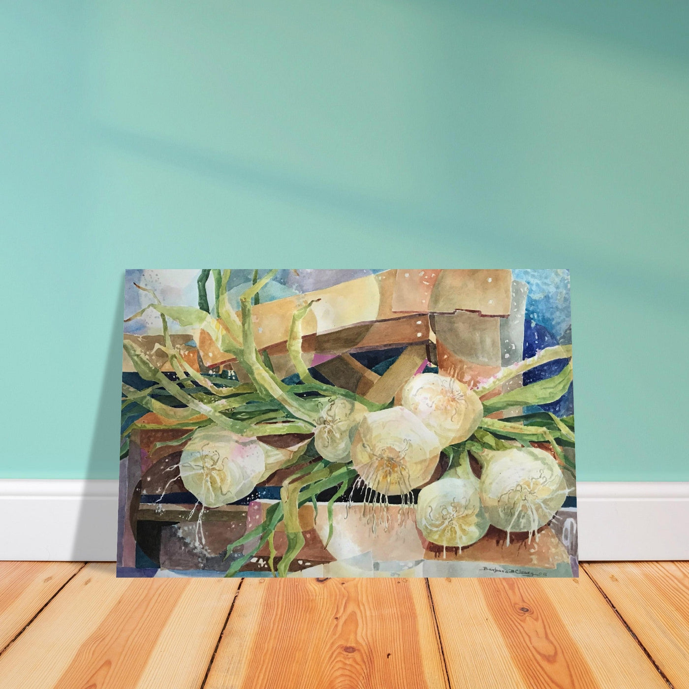 Barbara Cleary Onions Watercolor Poster, 12 x 18