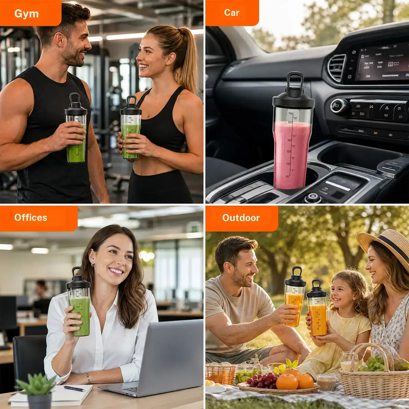 Prasky Pro Smoothie Blender 900W ,Personal Blender with 2 BPA Portable Cups (20Oz + 24Oz), Crushes Ice, Frozen Fruit, Nuts & Spices, Makes Baby Food & Sauces, Easy to Clean, Perfect for Home, Gym & Office, Blenders for Kitchen, Personal Blender for Smoot