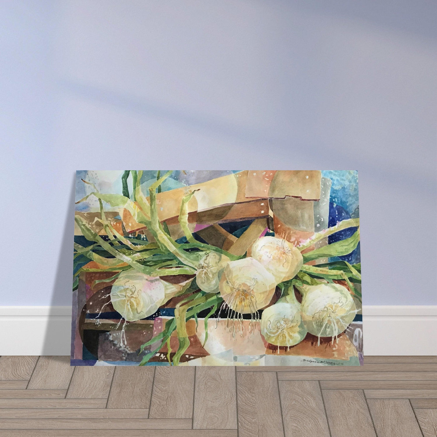 Barbara Cleary Onions Watercolor Poster, 12 x 18