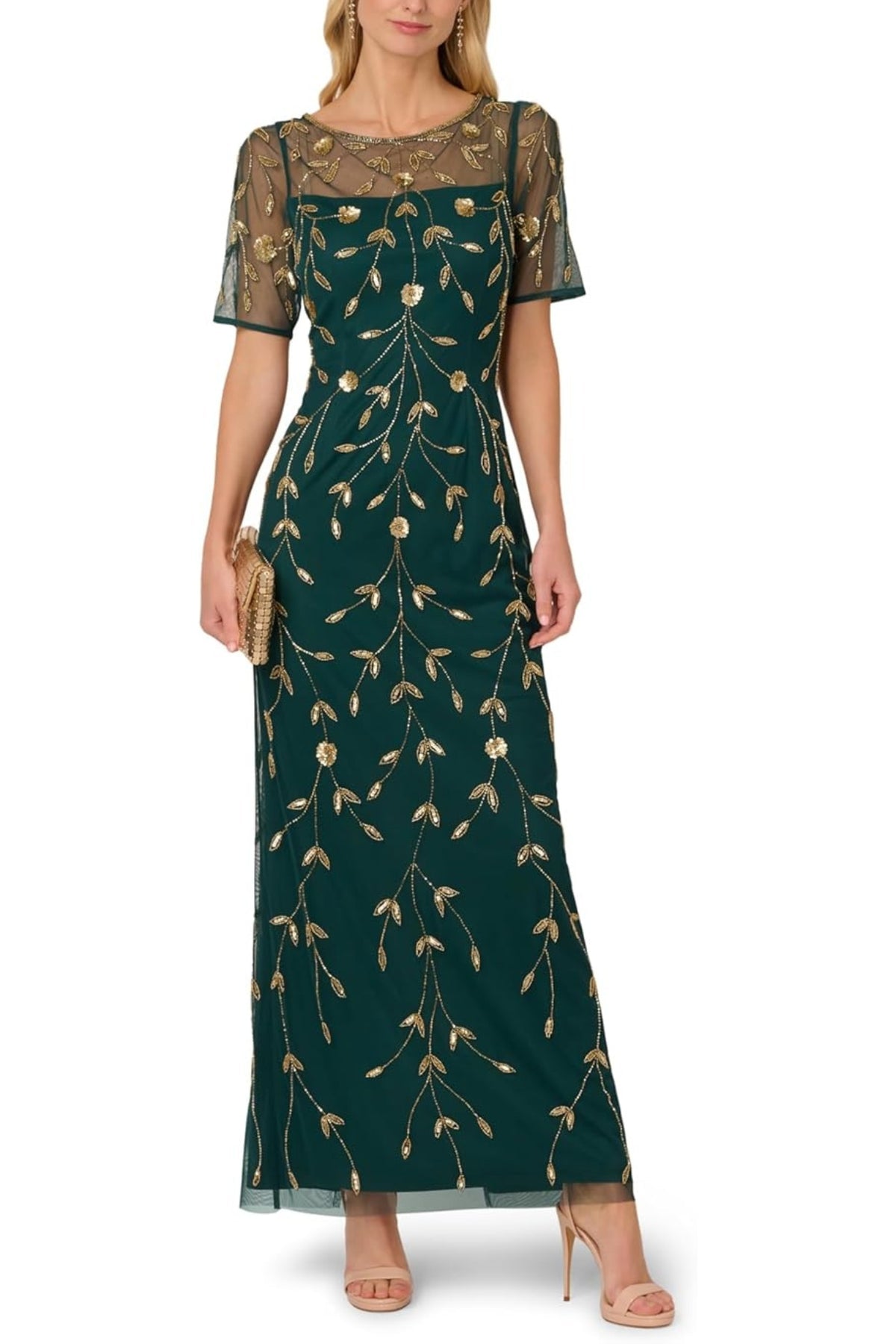 Adrianna Papell AD5E212396 Beaded Formal Dress