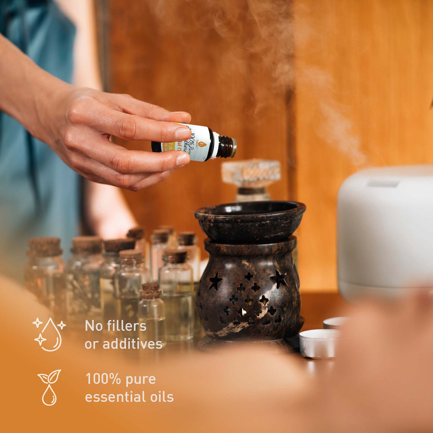 Pursonic HEPA Air Purifier and Essential Oils Bundle