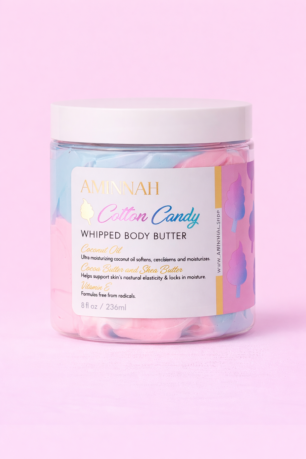 AMINNAH Cotton Candy Whipped Body Butter