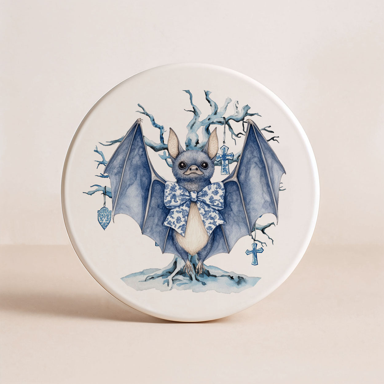 Chinoiserie Halloween Drink Coasters