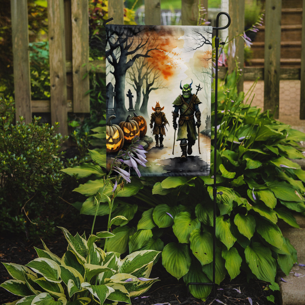 Orcs Spooky Halloween Garden Flag