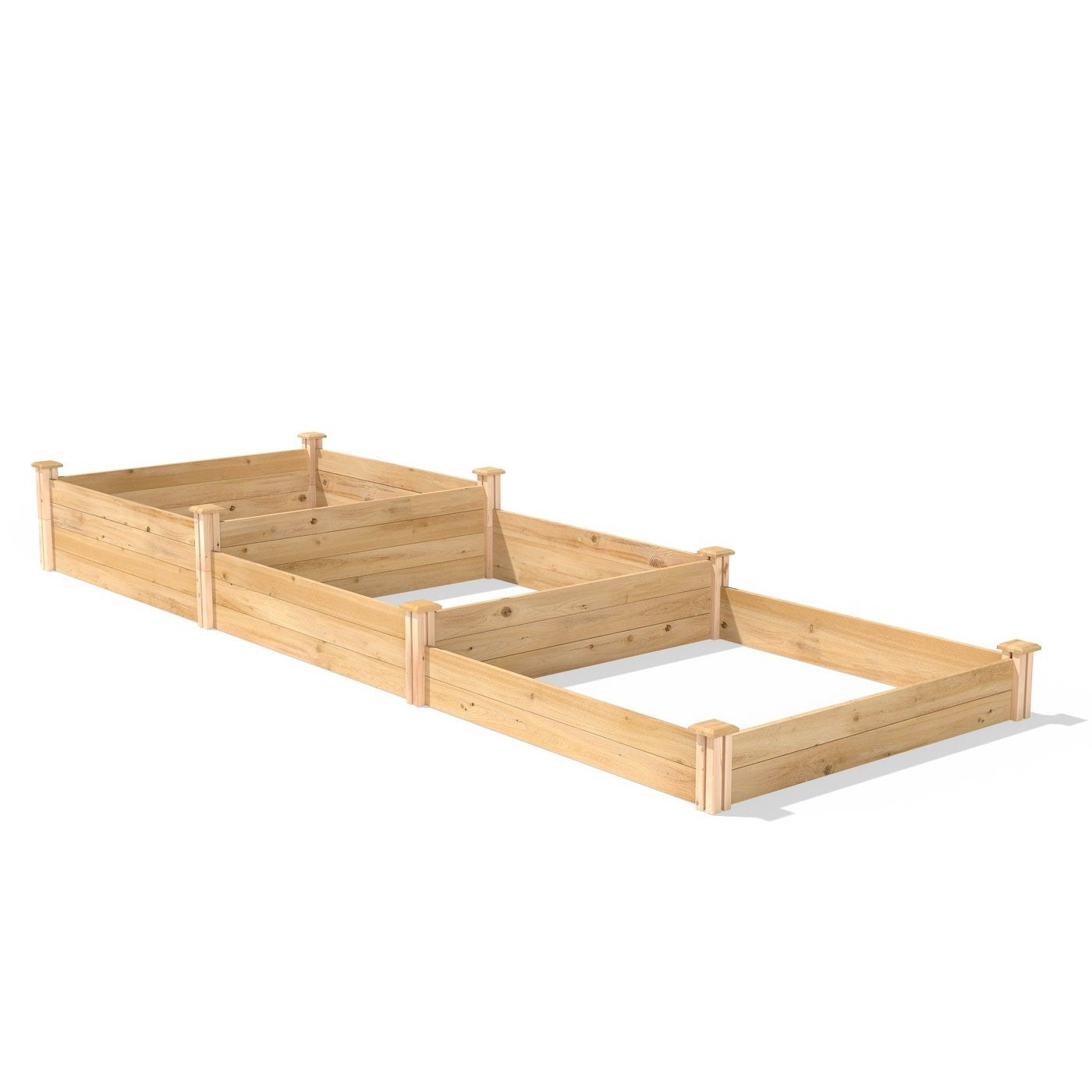 Cedar 3-Tier Raised Garden Bed, 4 x 12 ft