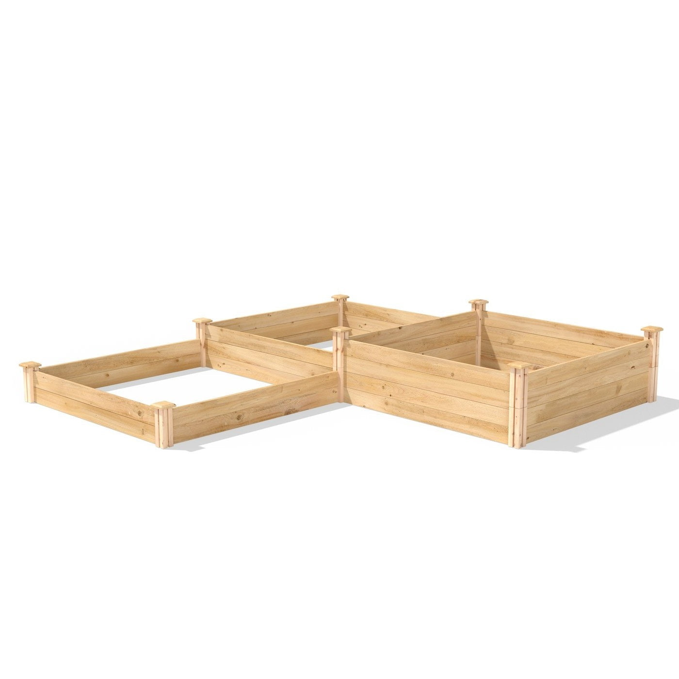 Cedar 3-Tier Raised Garden Bed, 4 x 12 ft