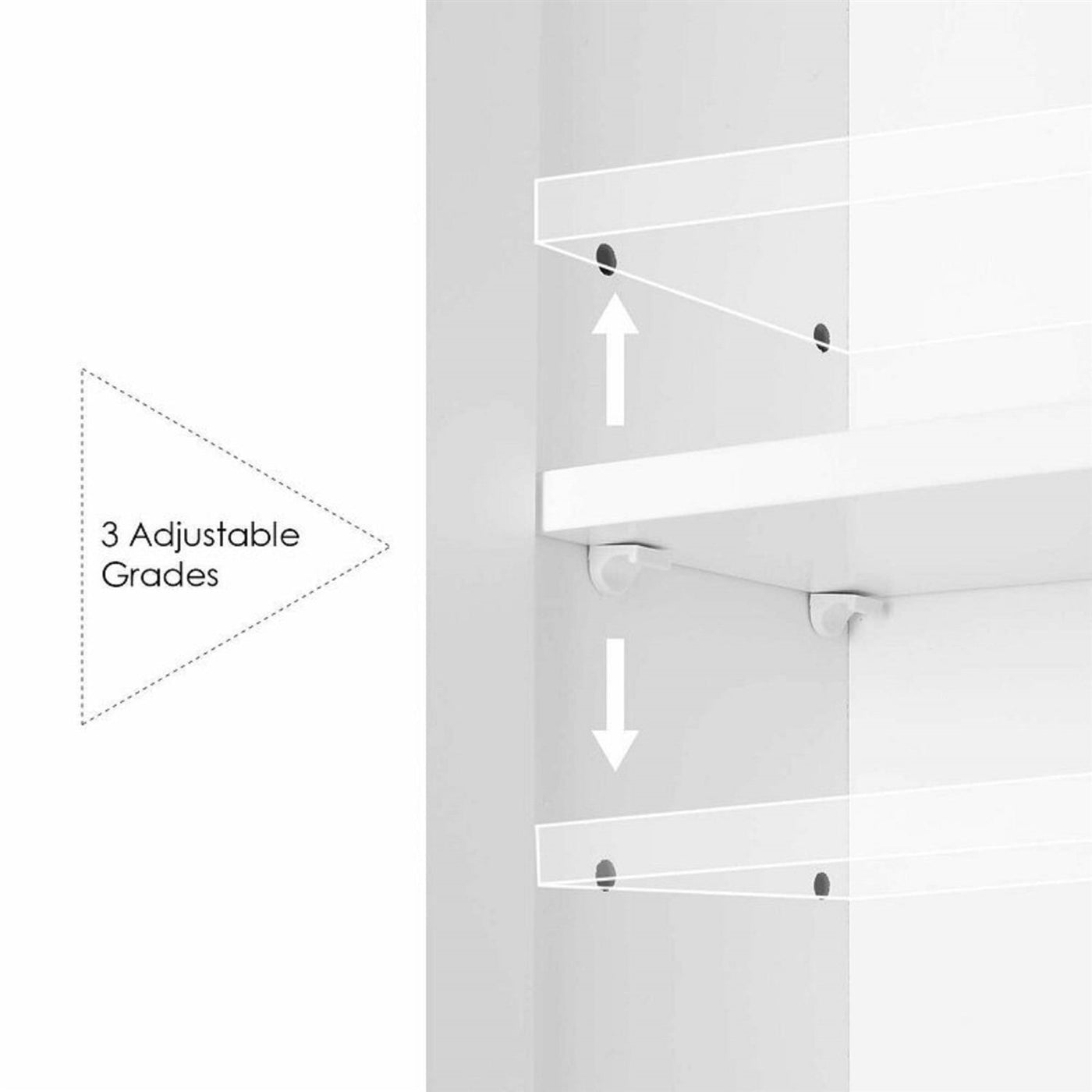 3-Door Bathroom Mirror Medicine Cabinet