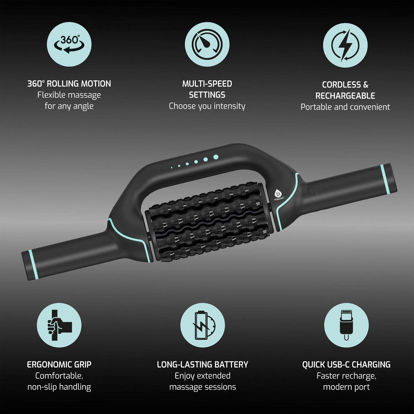 Pursonic Rechargeable Rolling Massager