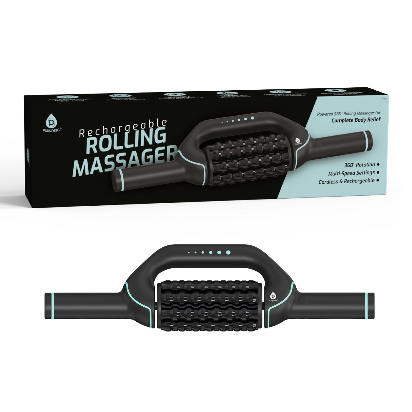 Pursonic Rechargeable Rolling Massager