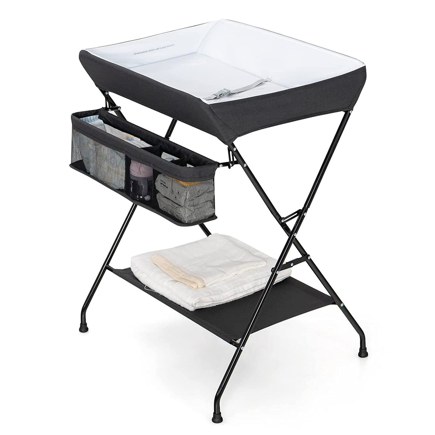 Black Folding Baby Changing Table