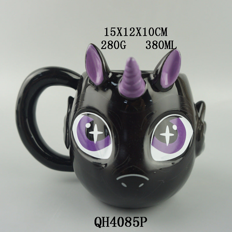 Ceramic Unicorn Halloween Mug
