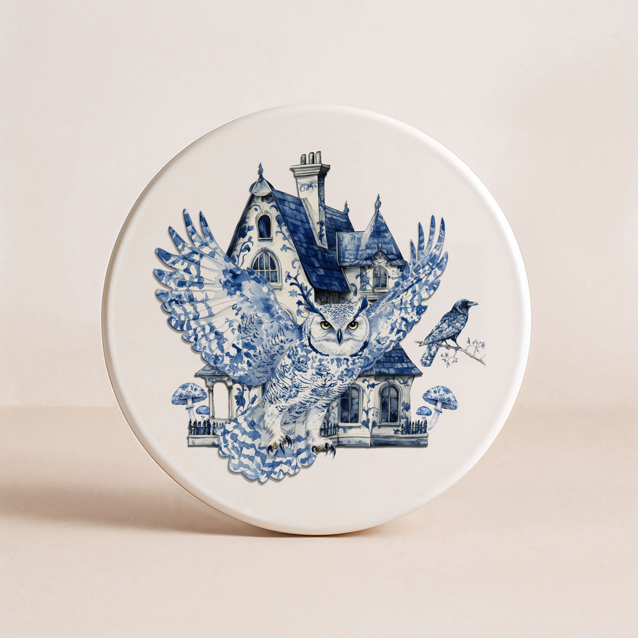 Chinoiserie Halloween Drink Coasters