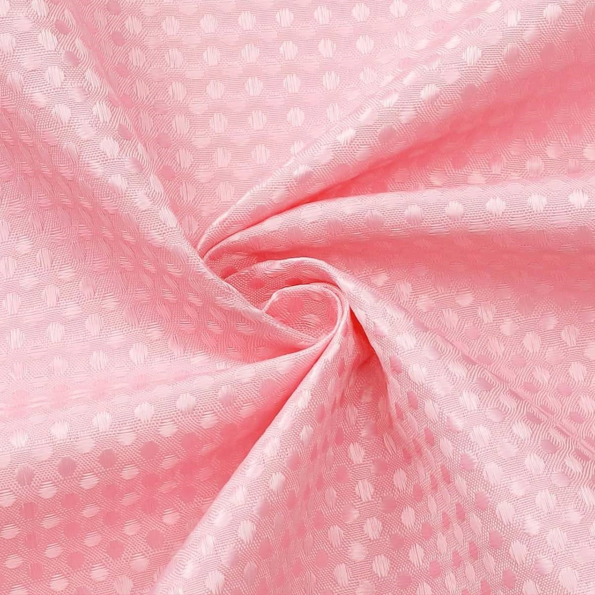 Pink Waffle Shower Curtain Set with Liner, 72 x 72