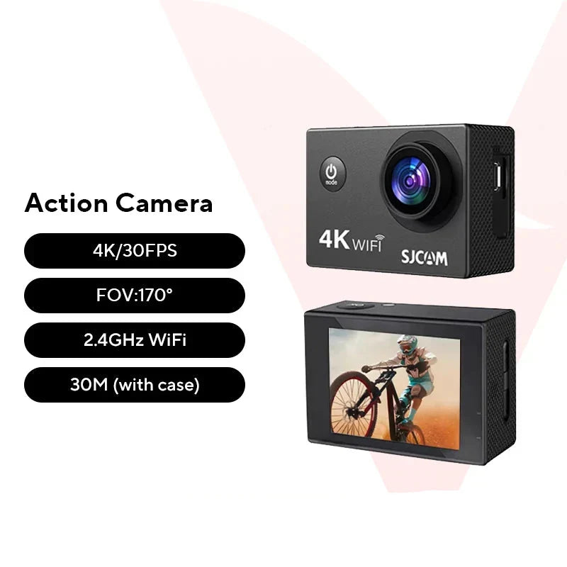 4K Waterproof Action Camera, Black