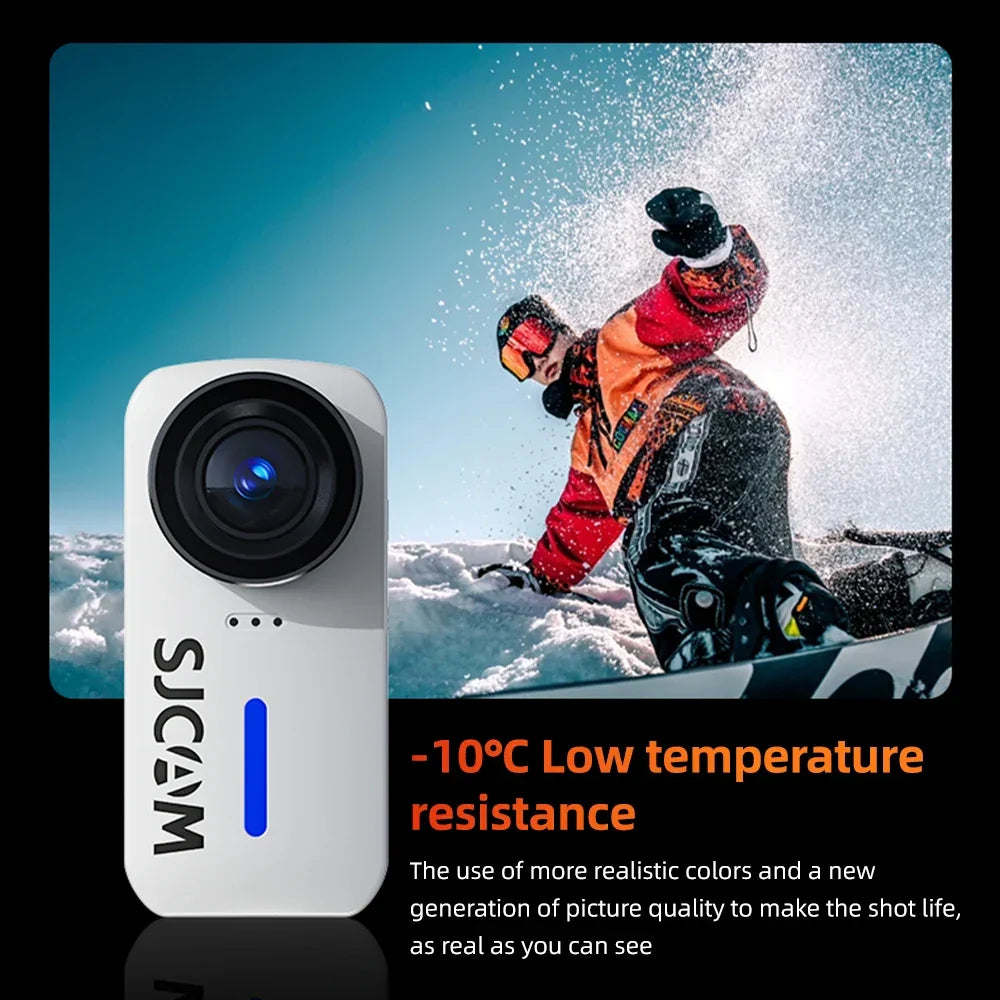 4K Action Camera with Gyro Stabilization, White