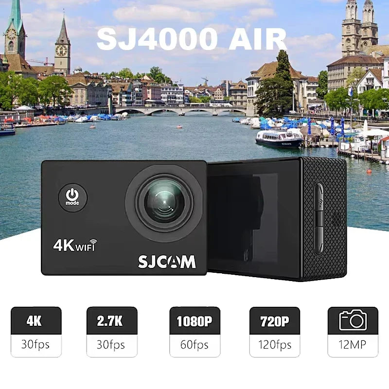 4K Waterproof Action Camera, Black