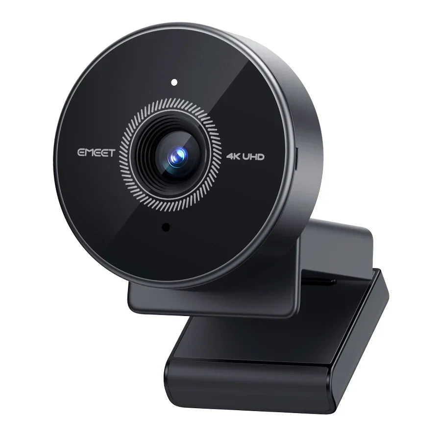 4K Autofocus USB Webcam Portable Camera Black