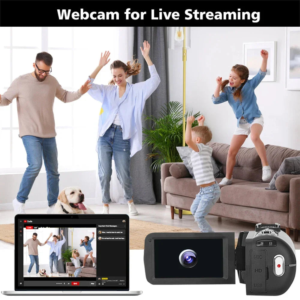 8K Digital Video Camera with 64GB Card