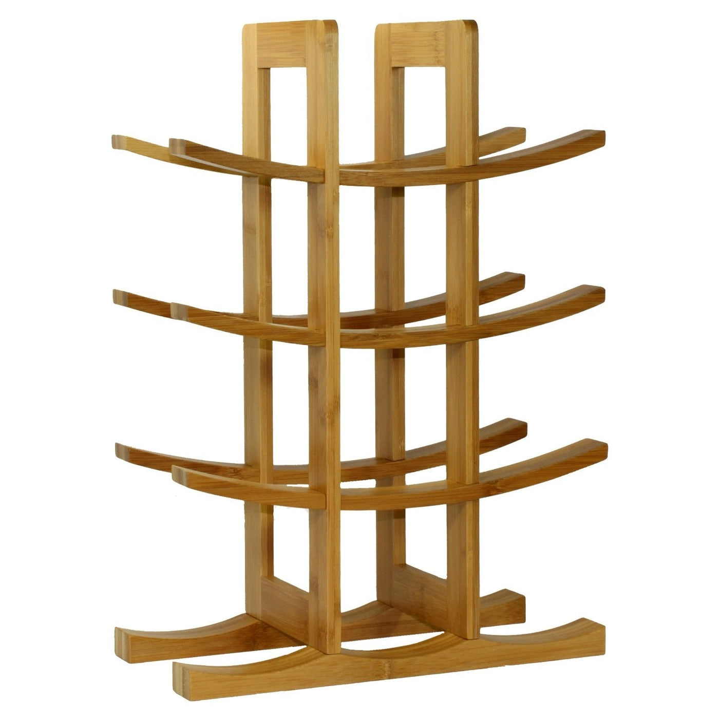 Natural Bamboo Wine Rack, 12 Bottles