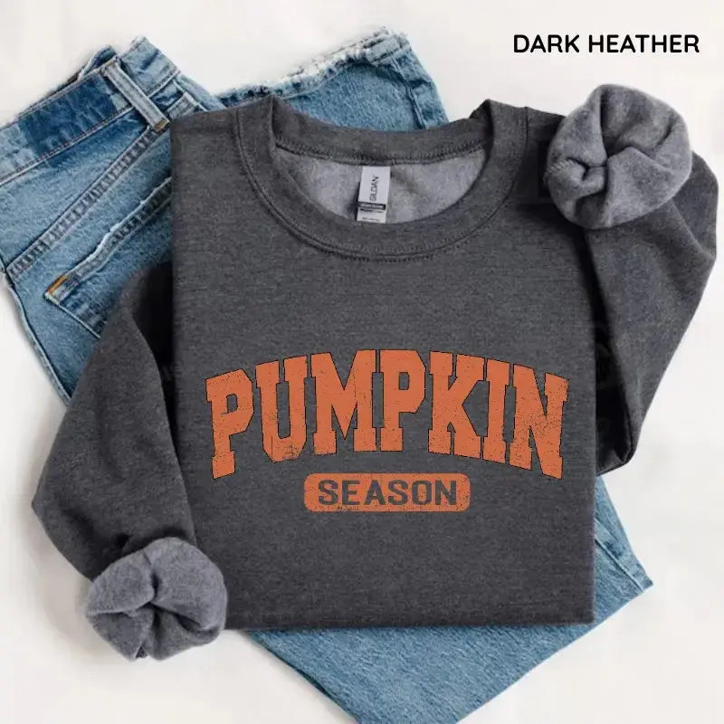 Retro Pumpkin Season Sweatshirt, Cute Fall Pullover, Cozy Thanksgiving Gift, Vintage Halloween Sweatshirt for Women, Spooky Season Outfit Fall Fashion