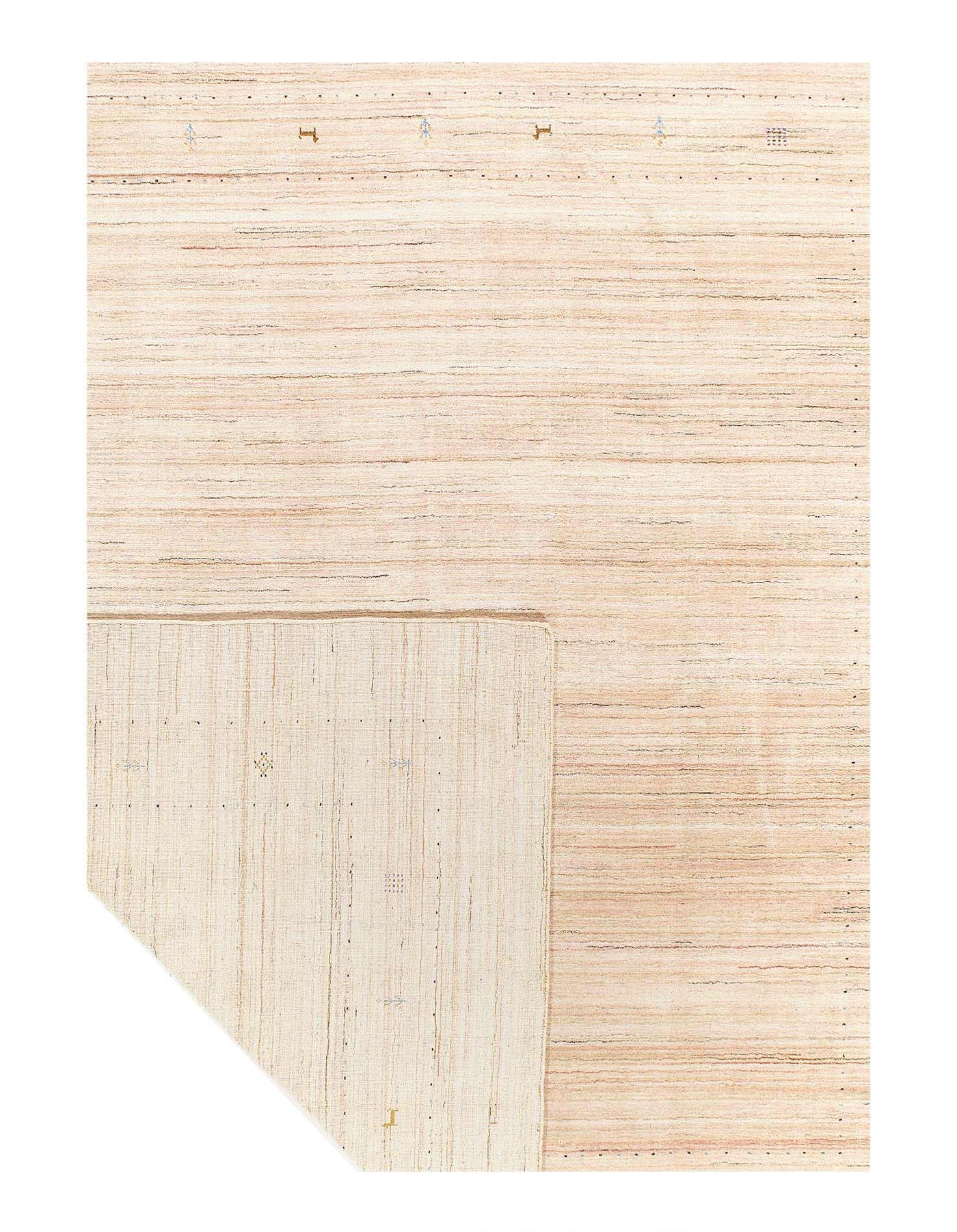 Canvello Beige Modern Gabbeh Rug, 8 ft 5 x 9 ft 8