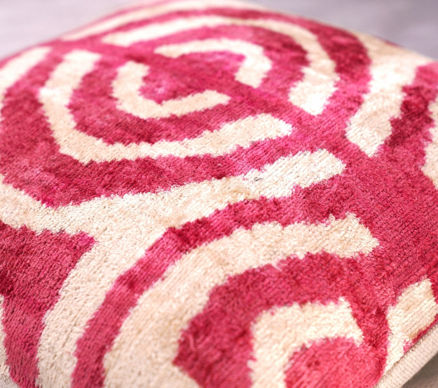 Canvello Pinkish Red Tiger Print Throw Pillow, 16 x 16