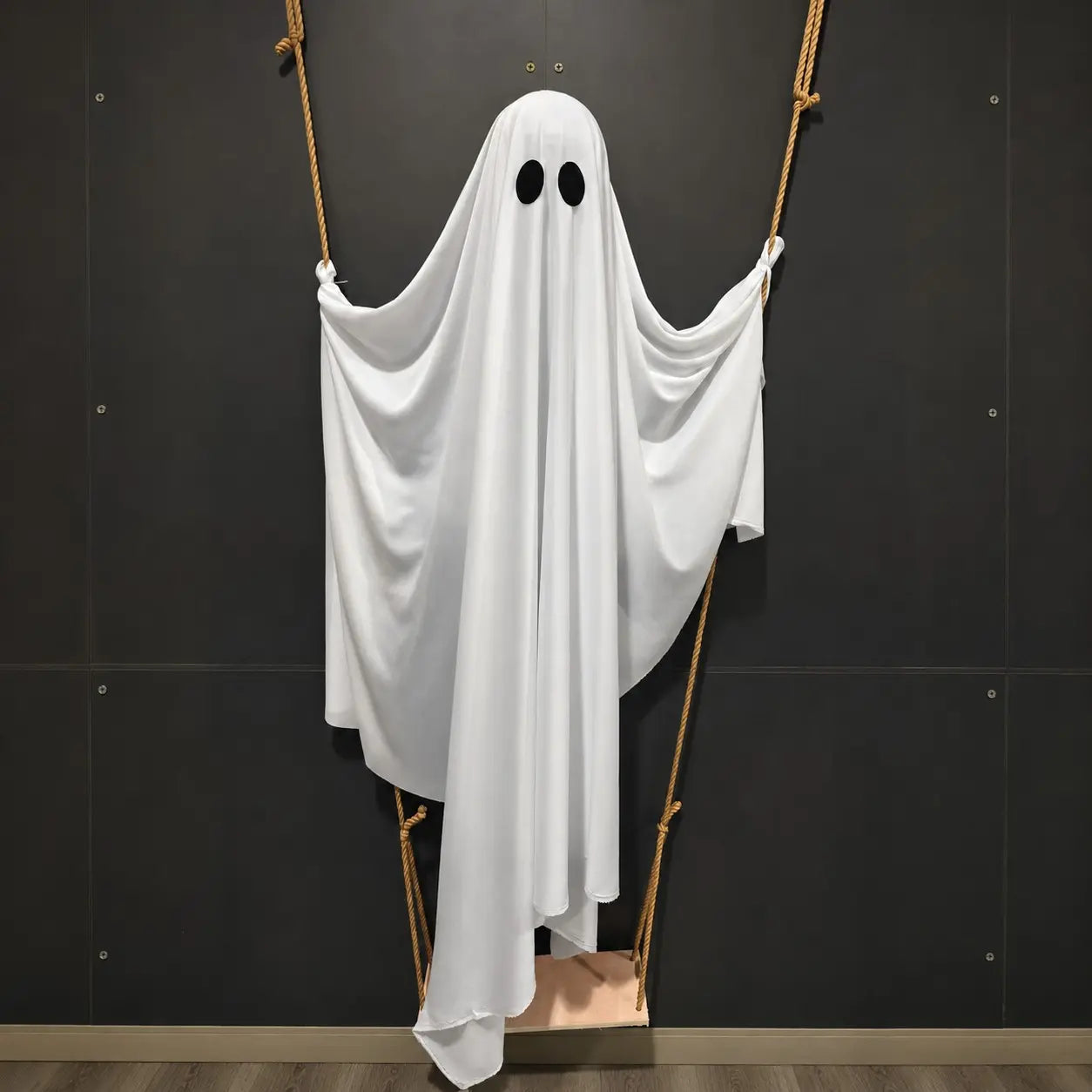 Large Halloween Hanging Swing Ghost Decoration, LED Lights with Remote Control for Outdoor Yard & Tree Hanging, Festive Decoration Halloween Party Decor #GLOBAL PICKS