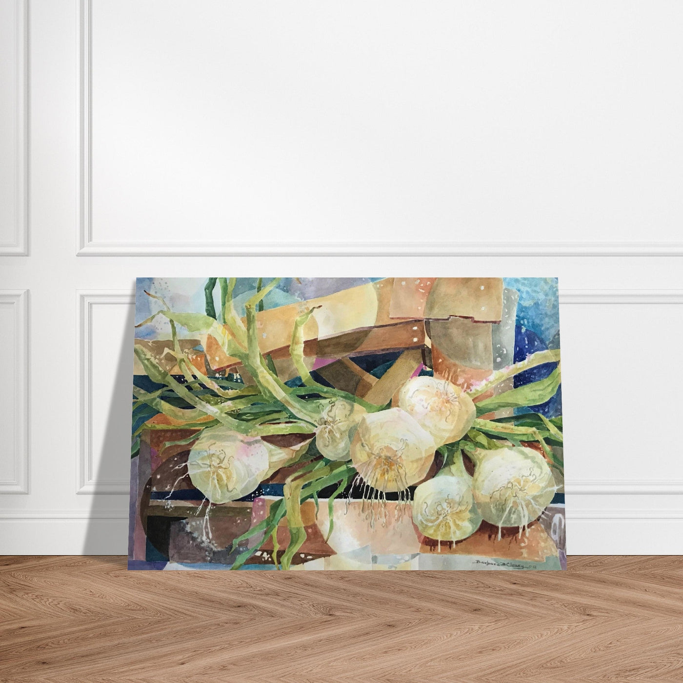 Barbara Cleary Onions Watercolor Poster, 12 x 18