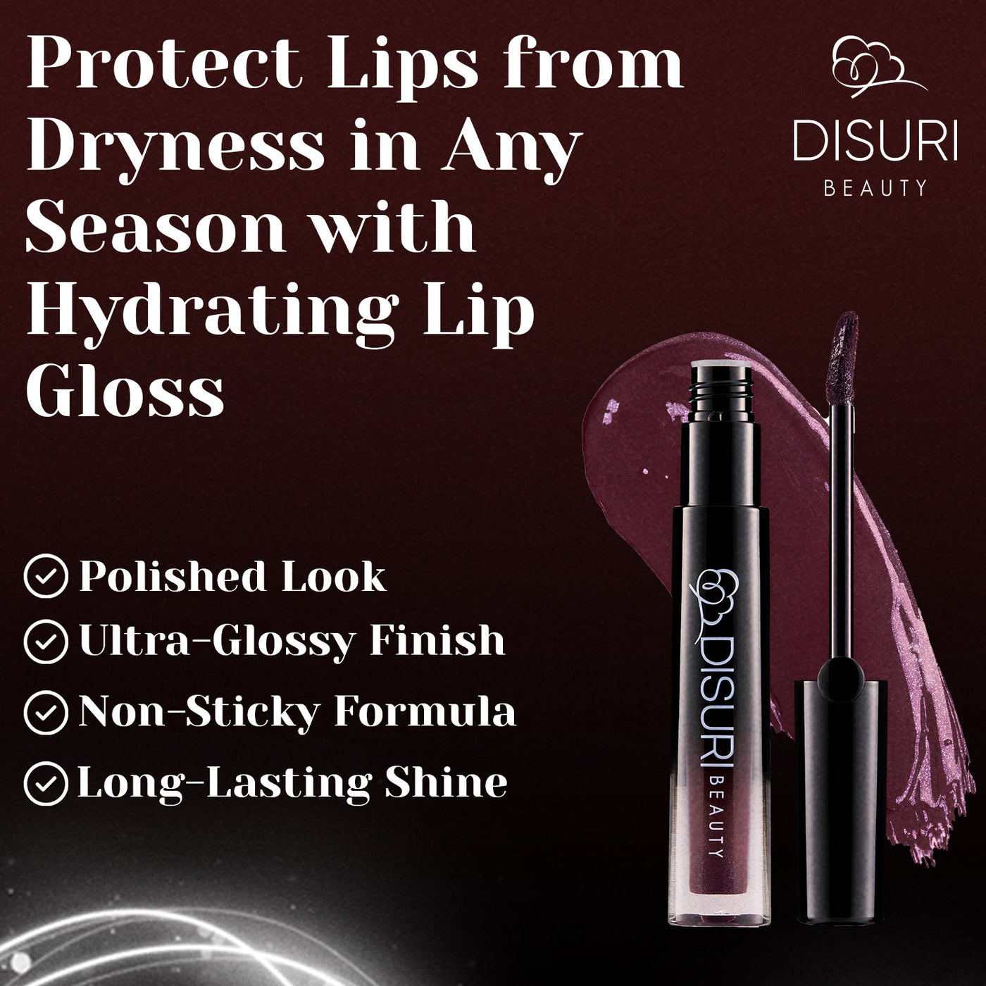 DISURI Glossy Blast Lip Gloss, Harlem M72