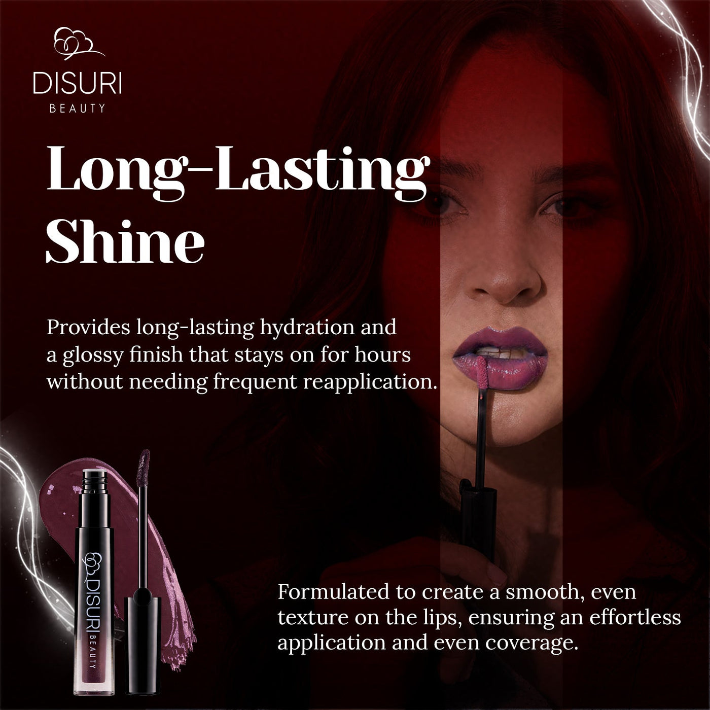 DISURI Glossy Blast Lip Gloss, Harlem M72
