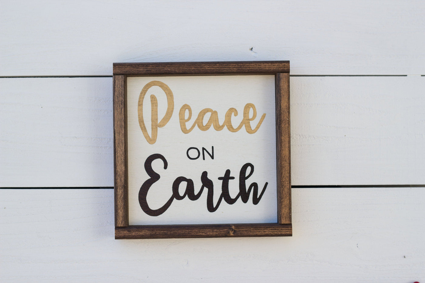 Christmas Wood Signs, Set of 4