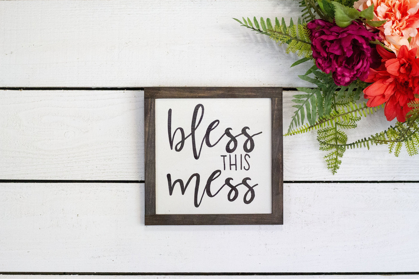 Bless This Mess Wood Sign