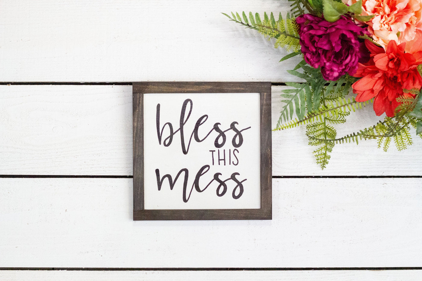 Bless This Mess Wood Sign