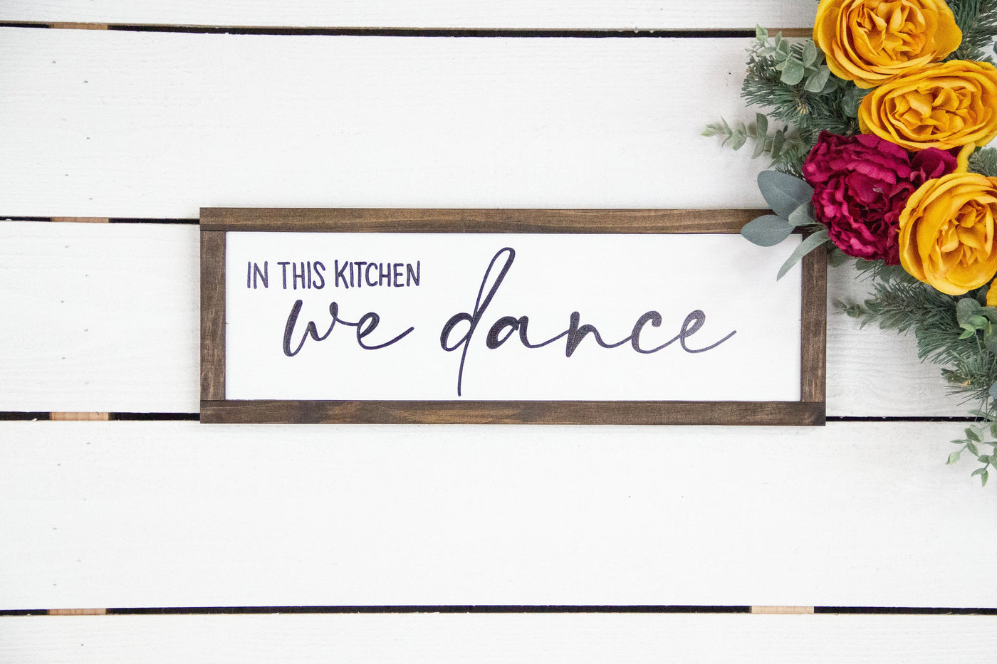 In This Kitchen We Dance Kitchen Wood Sign