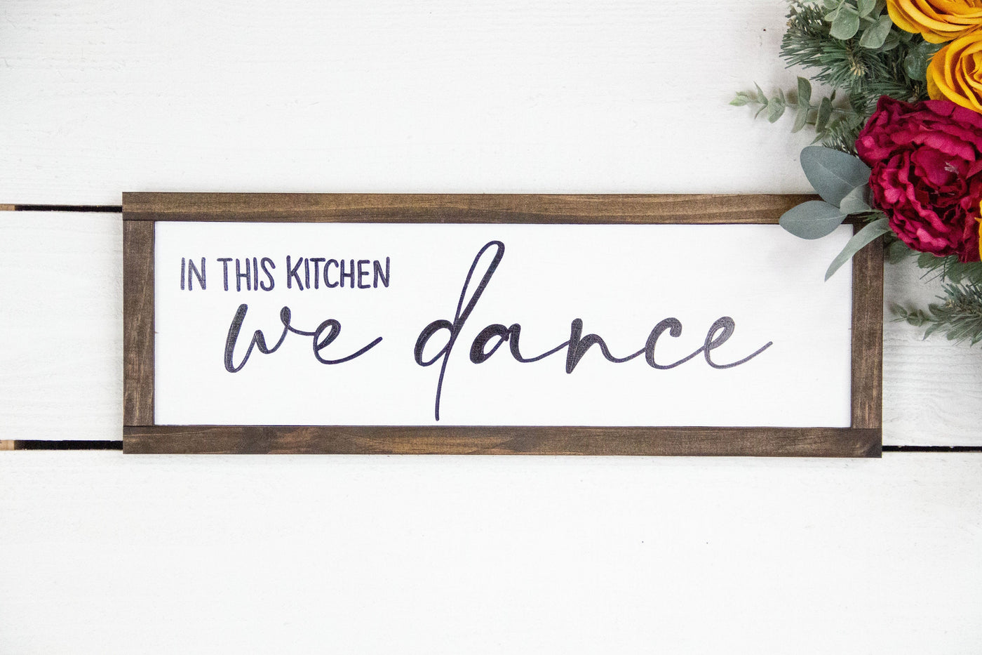 In This Kitchen We Dance Kitchen Wood Sign