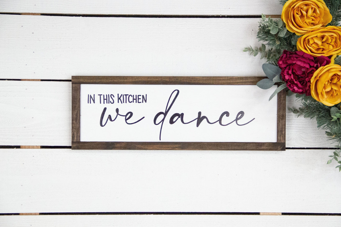In This Kitchen We Dance Kitchen Wood Sign