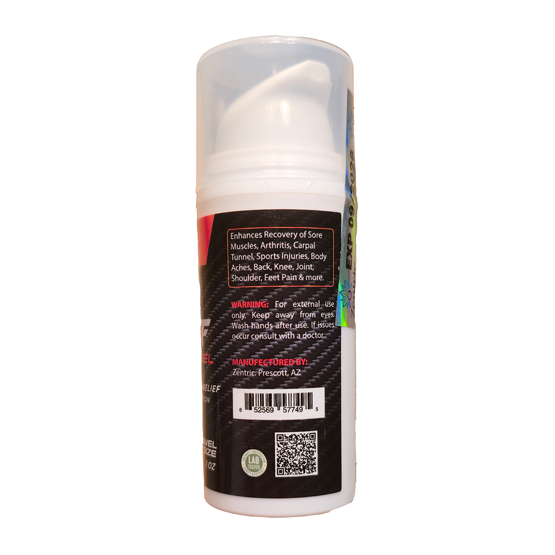 Zentric Max Relief CBD and CBG Body Gel, 1 oz