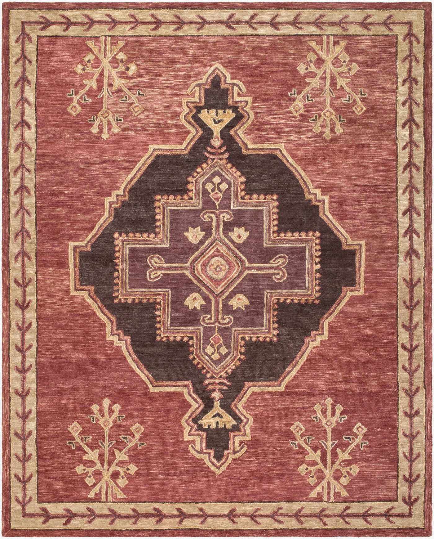 Mylahe Global Bohemian Handmade Area Rug