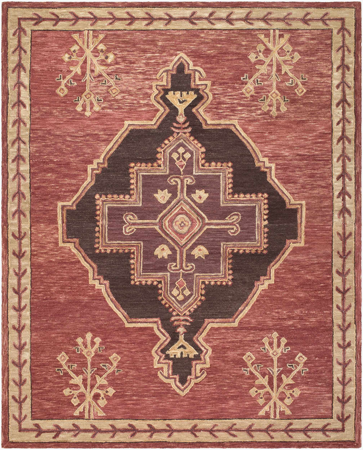 Mylahe Global Bohemian Handmade Area Rug